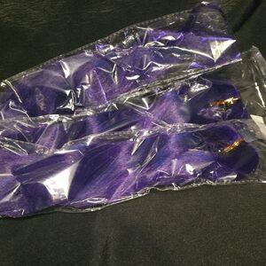 Vibrant Purple Hair Extensions 28"